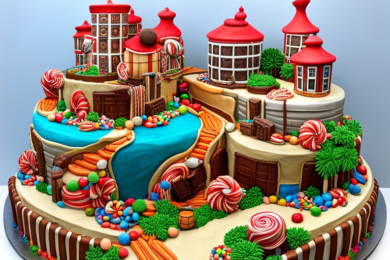 A sample postcard: Chocolate (factory) cakes
